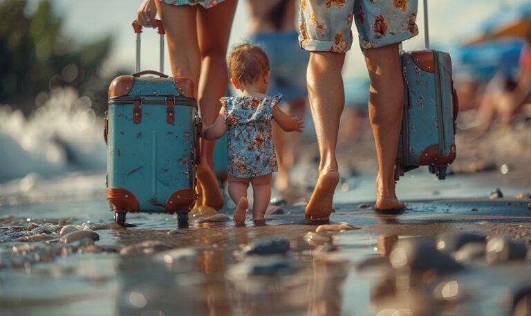 turista que lleva equipaje